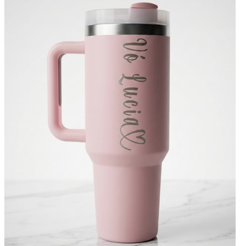 Copo Térmico 1200ml - Personalização a Laser - Nome - Logo - Time