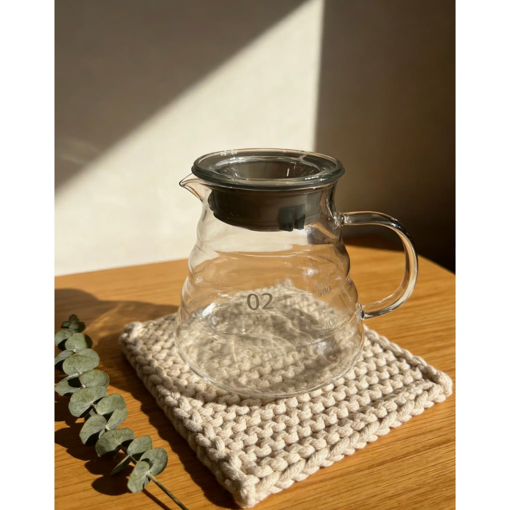 Jarra De Vidro Tampa Borossilica Para Servir Café 600ml