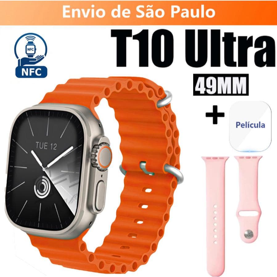 2026 T10 Ultra 3 NFC Smartwatch Tela Original Série 10 2.2 Polegadas Bluetooth À Prova D'água 49mm