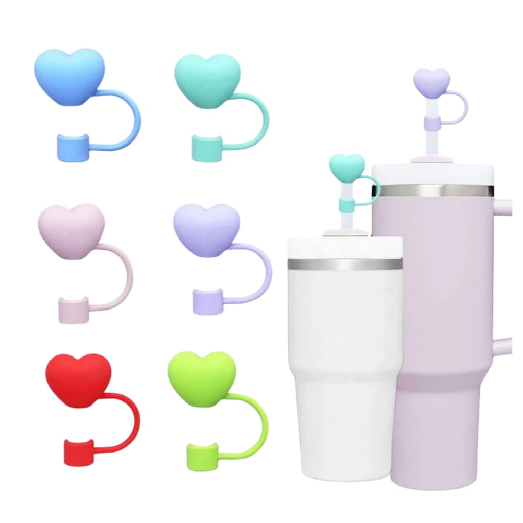 Tampa Protetora de Canudo Silicone – Reutilizável, Compatível com Copo Térmico, Anti Sujeira