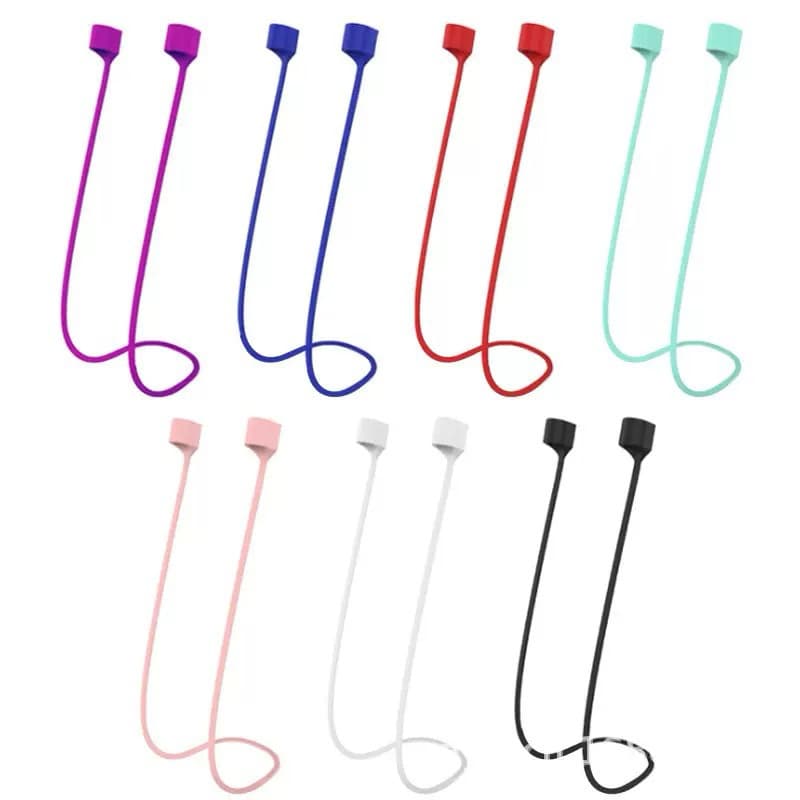 Cordão para fones de ouvido sem fio antiperda  de silicone gancho suporte para fone sem fio