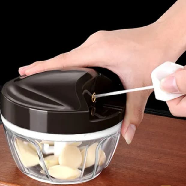 TRITURADOR DE ALHO 500ML PROFISSIONAL PROCESSADOR DE ALIMENTOS