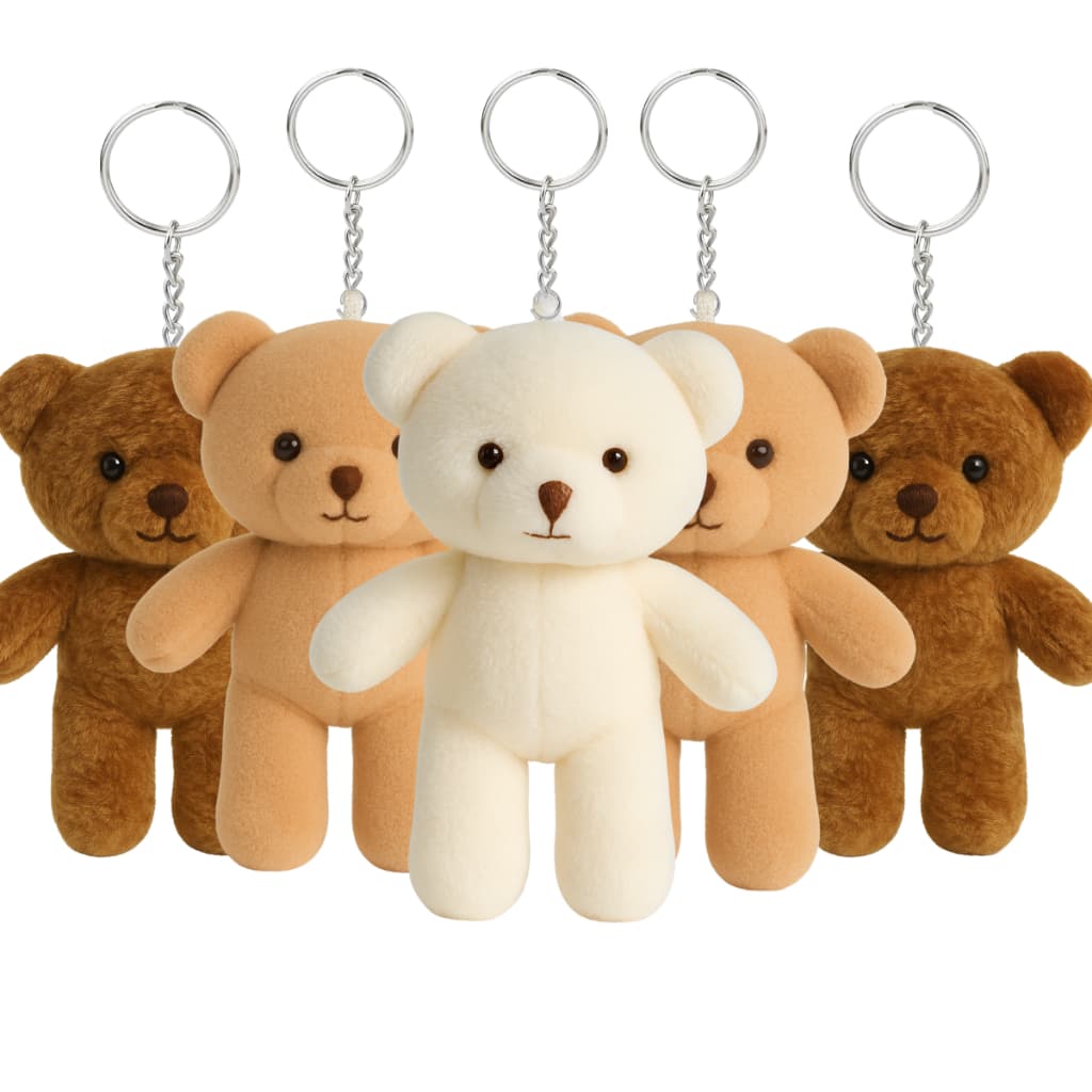 Ursinho De Pelúcia Chaveiro 10 Unidades Para Lembrancinha Chá De Bebe