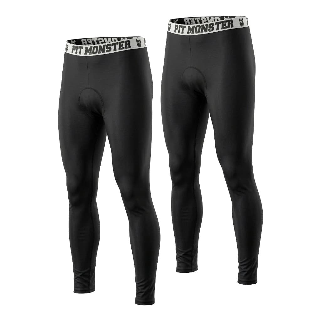 KIT Com 2 Calça Térmica Segunda Esportivo Masculino Pele Proteção UV50 + Microfibra PitMonster
