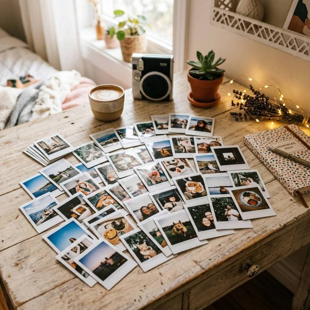 KIT 48 MINI FOTOS 5,5X6,5 REVELAÇÃO FOTOGRÁFICA PAPEL FUJIFILM 230G ALTA QUALIDADE