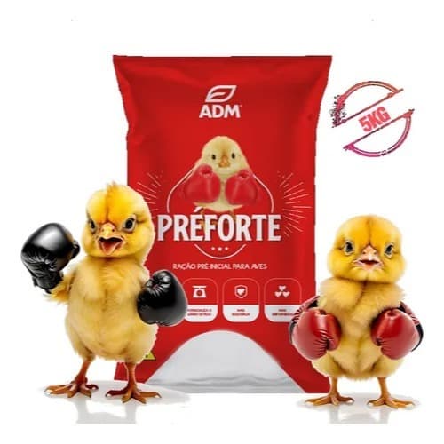 Ração Pré Inicial Para Aves Pintinhos Adm Presence Preforte 5kg