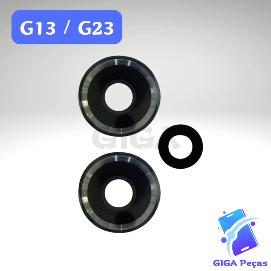Kit Lente Câmera Traseira Vidro  Compativel Moto G13 / G23