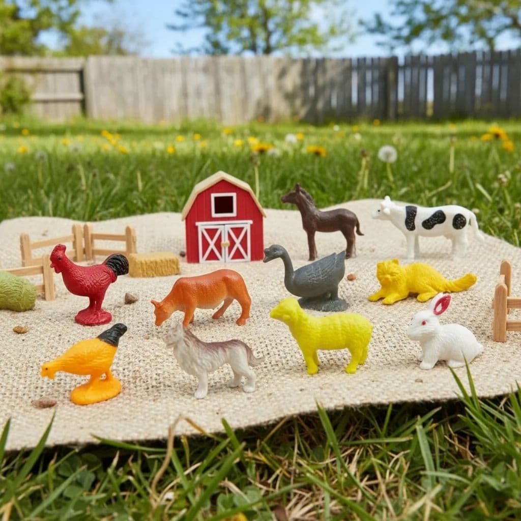 Animais Da Fazenda Marinho Dinossauro Brinquedo Cenário Faz de Conta Infantil Dutoys