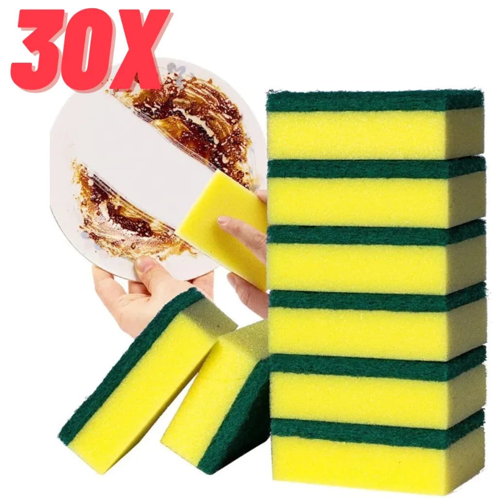 ✨ Esponjas Multiuso Kit – Lavar Louça, Limpeza Geral e Mais 🧽💧