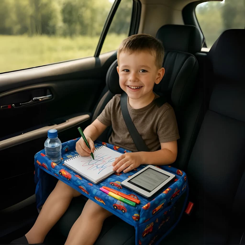 Mesinha Bandeja Portátil de Atividades Infantil Colorida para Carro e  Carrinho