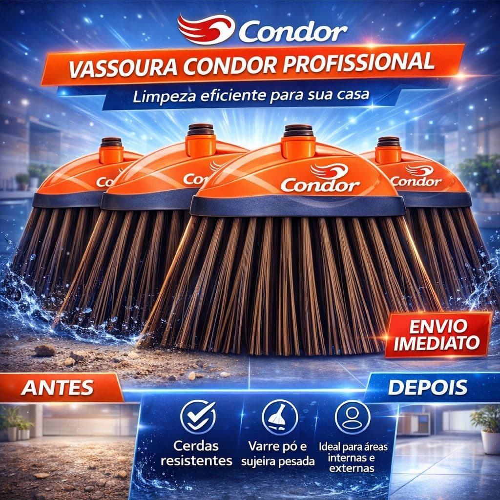 Vassouras Multiuso Condor Direto Fabricante - Pronta Entrega