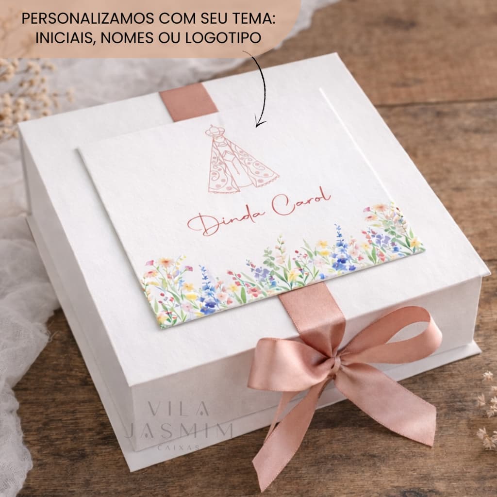 Caixa Personalizada Convite Padrinhos Batizado Casamento