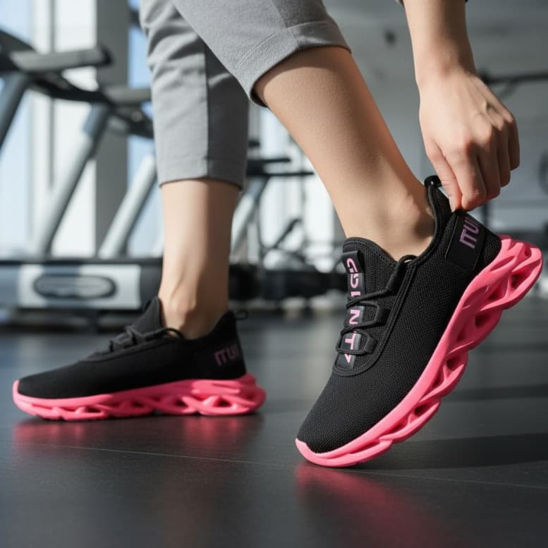 Tênis Feminino Leve Confortável Moda Blogueira Academia Caminhada Corrida Solado com Amortecimento