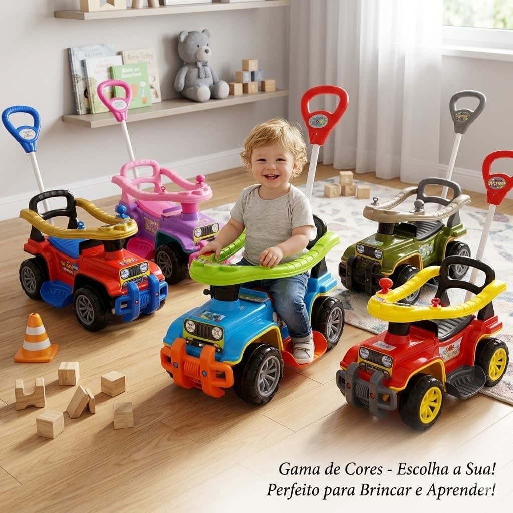 Carrinho Quadriciclo Infantil Passeio Crianca Menino Menina Seguro Conforto Duravel Varios Modelos