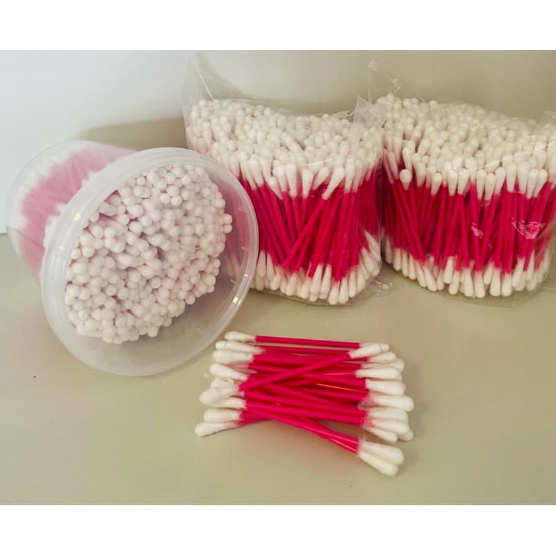 Cotonete Rosa 900 unidades