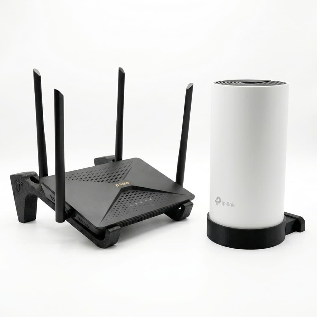 Kit Wi-Fi Suporte Universal Roteador + TP-Link Deco Parede | Modem Mesh Organizado