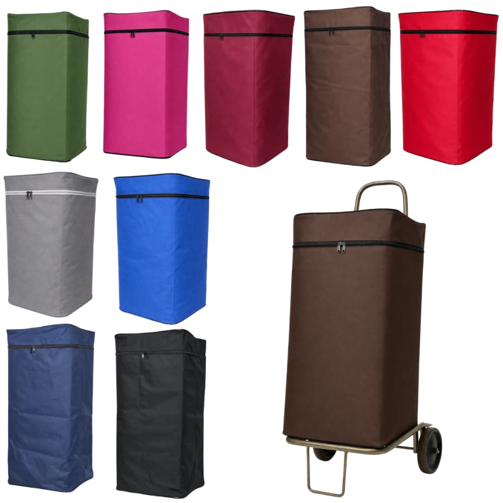 Bolsa De Compras Para Carrinho De Feira Sacola Resistente Nylon 21 Litros Mercado Feira Mercadoria