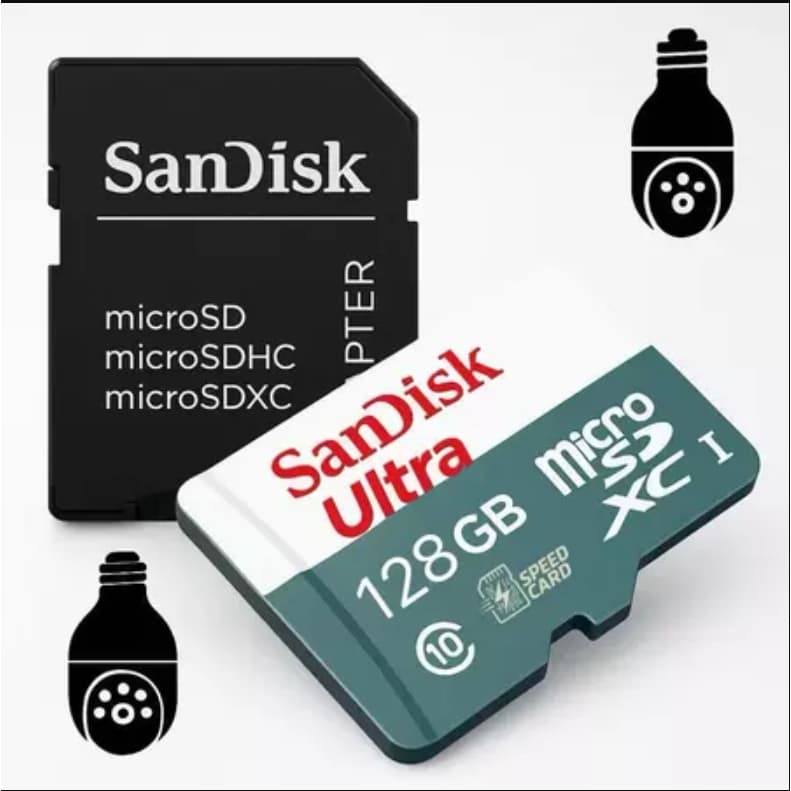 Kit 2/1 Cartão De Memória Micro Sandisk 16GB 32GB 64GB 128GB 256G 512G Class A 10
