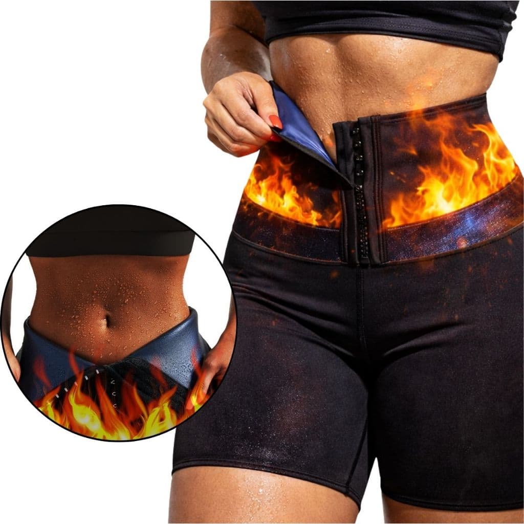Bermuda Modeladora Sauna com Compressão Térmica Ideal para Academia Caminhada e Rotina Ativa