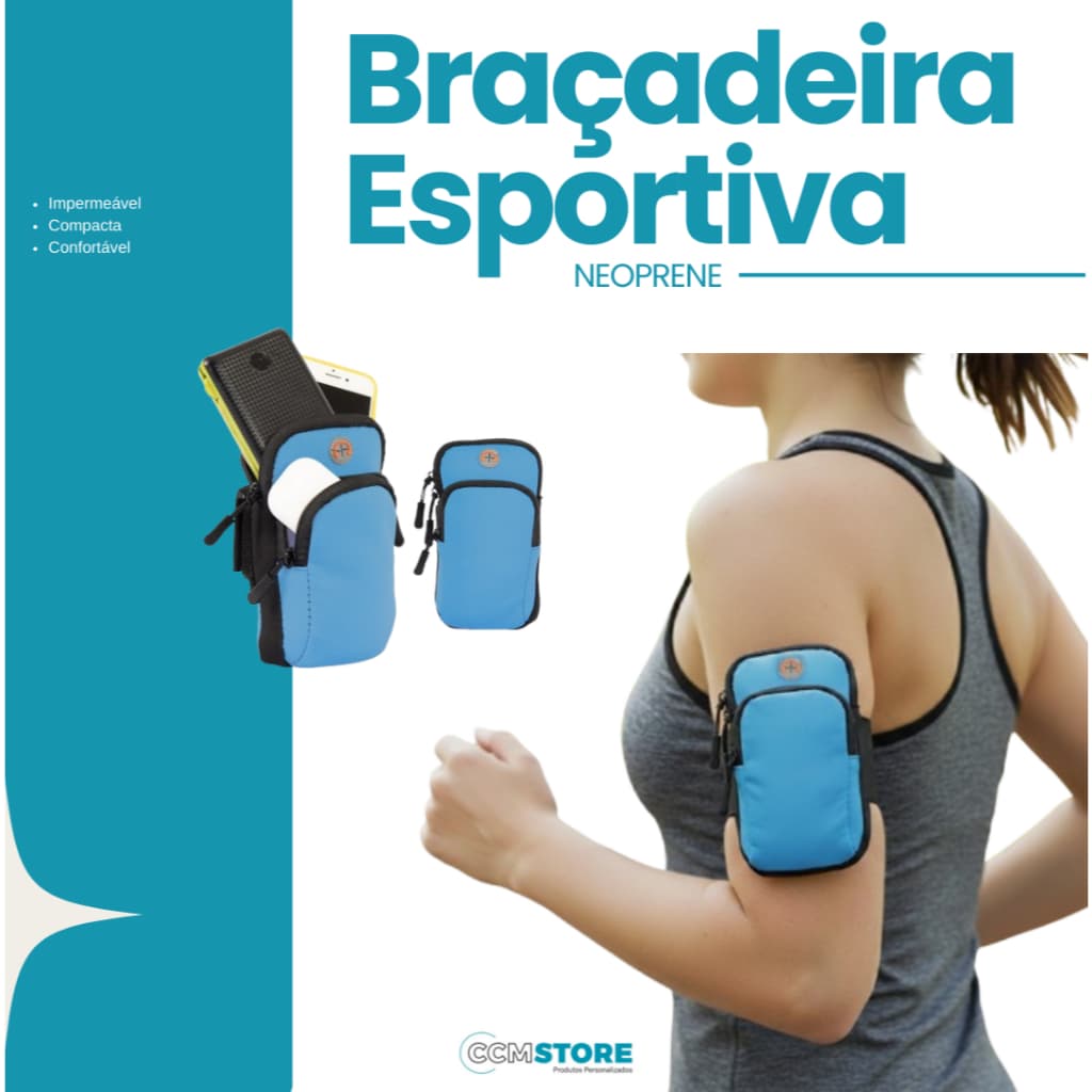 Braçadeira tipo Pochete Fitness Para Celular e acessorios