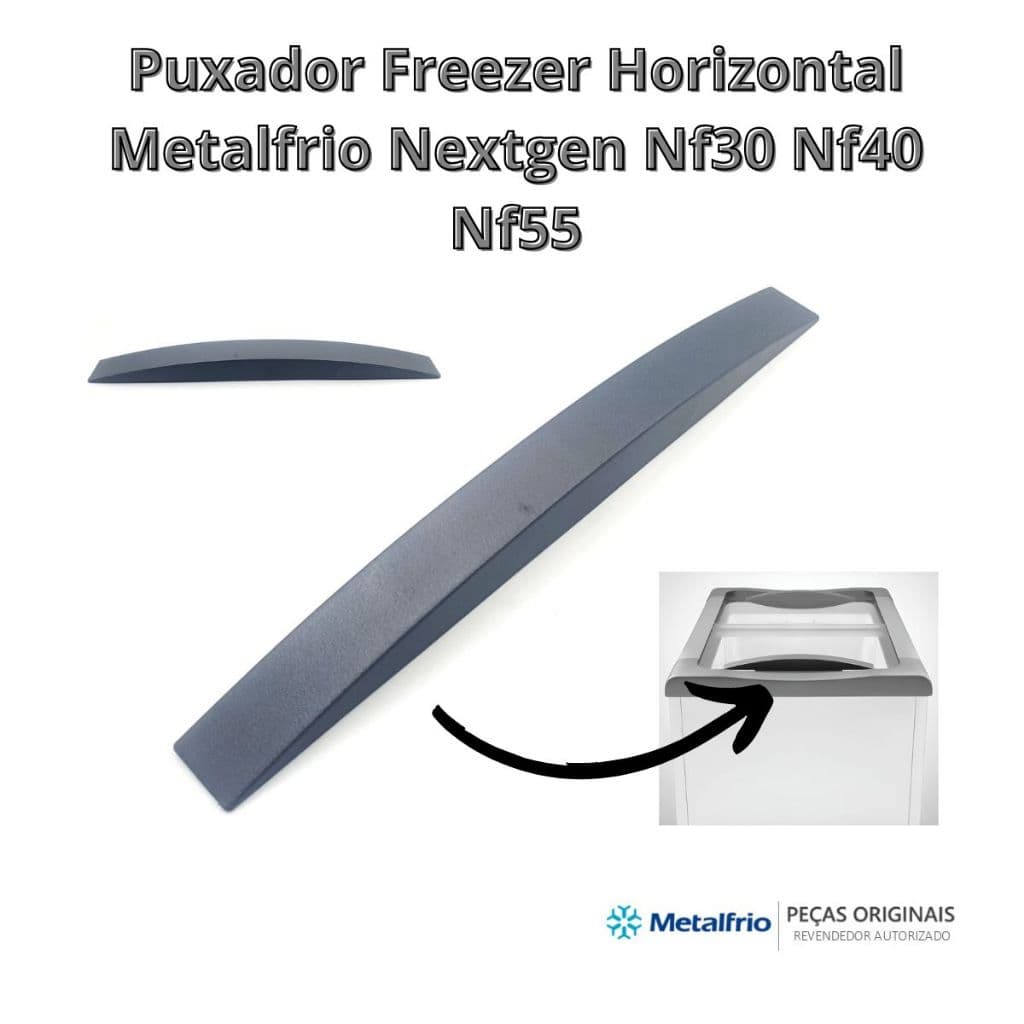 Puxador Freezer Horizontal Metalfrio Nextgen Nf30 Nf40 Nf55