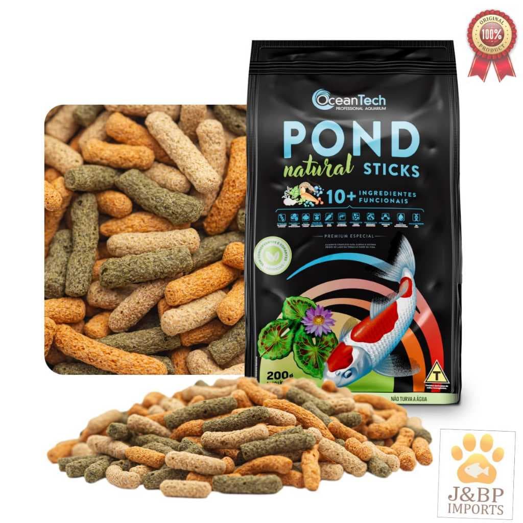 Ração para Carpas Ornamentais Premium Pond Sticks Ocean Tech 170 gr. / 200 gr.