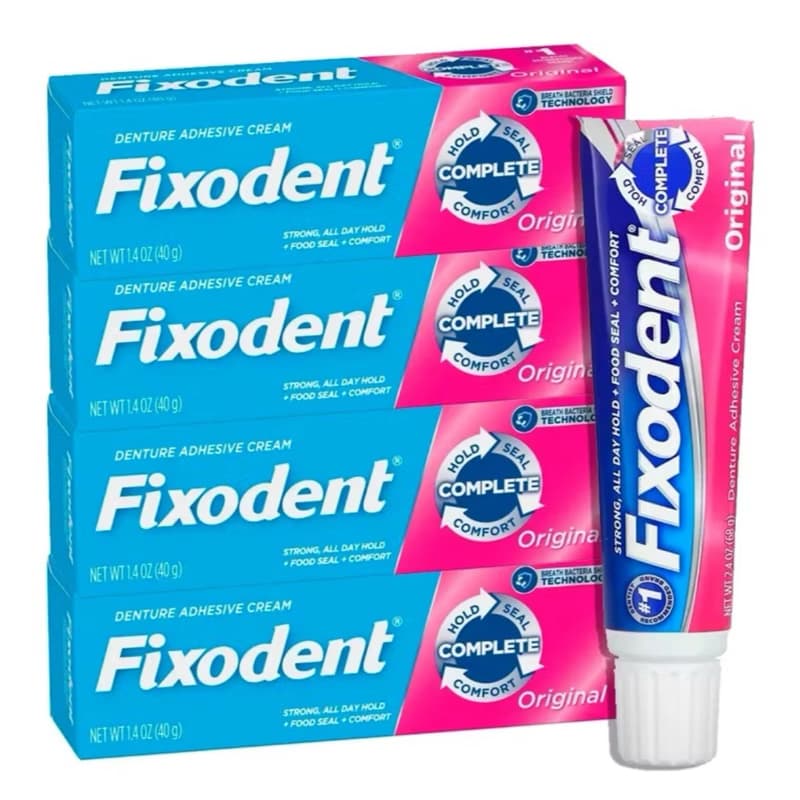 kit com 4 Fixodent 68g original