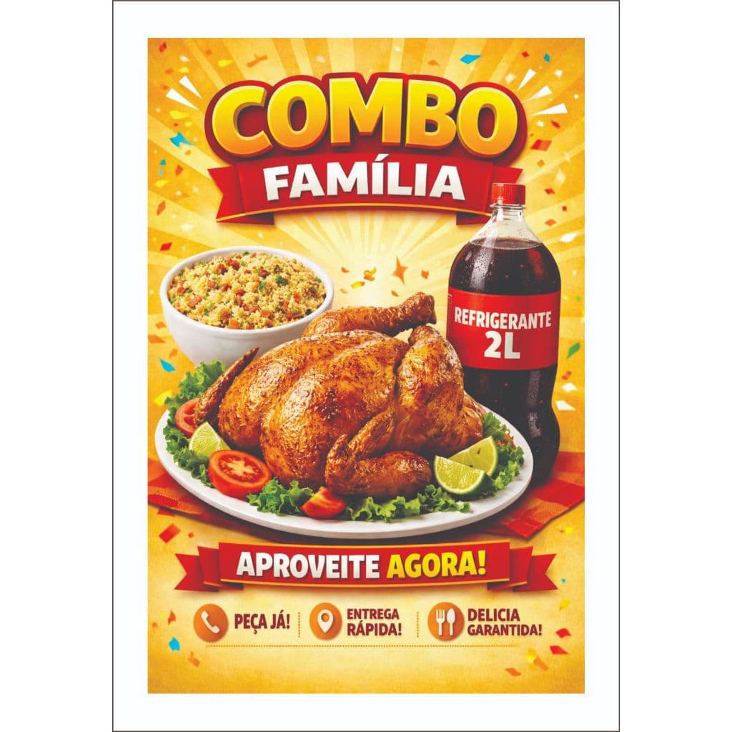 500 - 200 - 50 Panfletos Flyer Personalizados 10x15cm Papel Sulfite 90g Só Frente