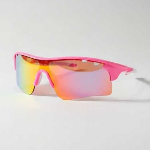 KIT Óculos de Sol Esporte Ciclismo Corrida Treino Crossfit UV400 Lentes Coloridas Armação Borracha Unissex Leve Conforto