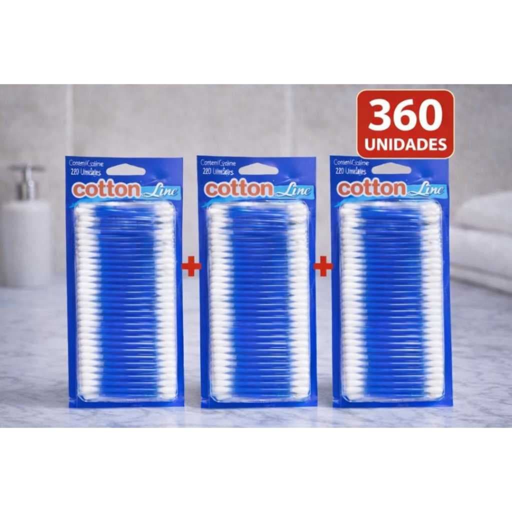 Cotonete Haste Flexível Algodão Limpeza Ouvidos Maquiagem Higiene Pessoal