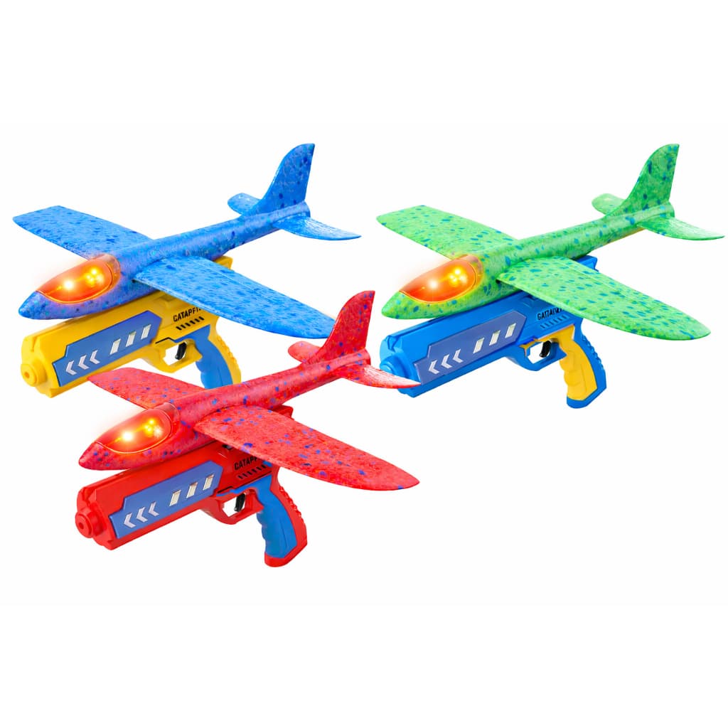 Lançador De Avião Brinquedo Infantil Com Avião