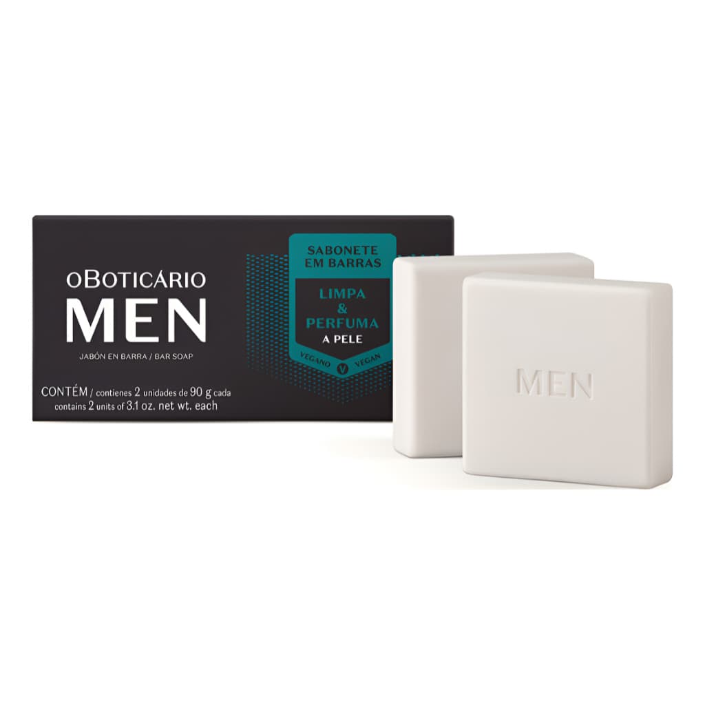 O Boticário Men Sabonete Em Barra 2x90g Cad