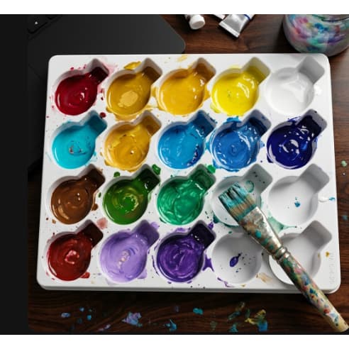 Kit com 10 Paletas de Tintas - 20 Cavidades