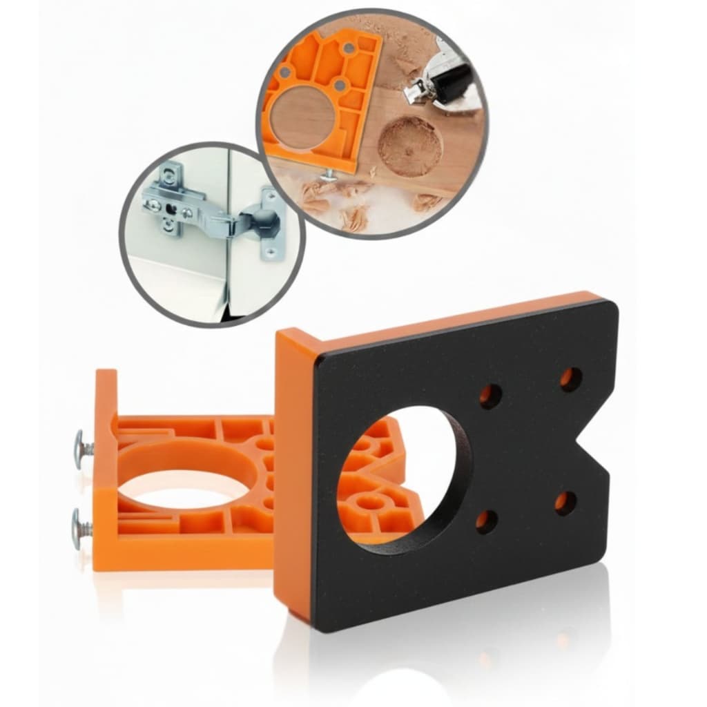 Gabarito Para Dobradiça 35mm Premium | Reforçado | Alta Precisão | Estoico Ferramentas