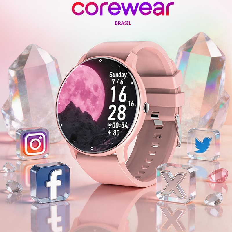 Relógio Smartwatch monitoramento de saúde relógio inteligente feminino masculino esportivo