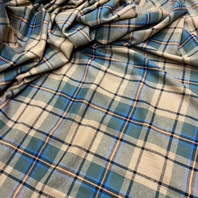 Tecido Flanela Lã Xadrez Algodão Viscose 1,50m de Largura