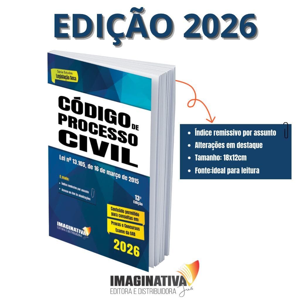 Código de Processo Civil 2026 - 13ª Edição