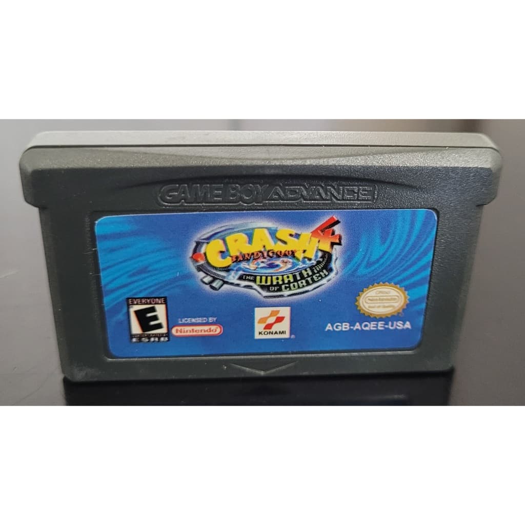 Fita Cartucho Jogo Repro GBA Crash Bandicoot 4 The Wrath of Cortex