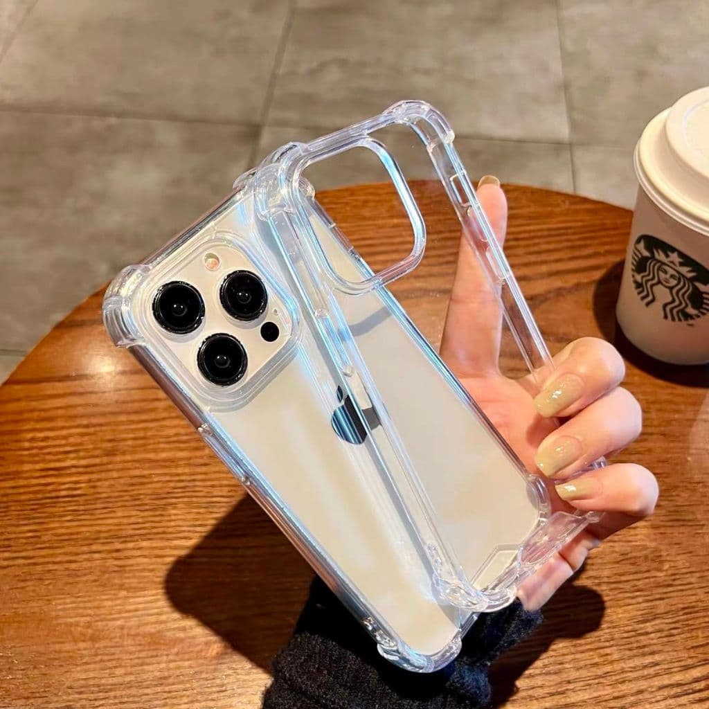 Capa Capinha Anti Shock Transparente e  Iphone 7 8 X XR 11 12PRO 13 14PLUS 15 16E 17prpmax