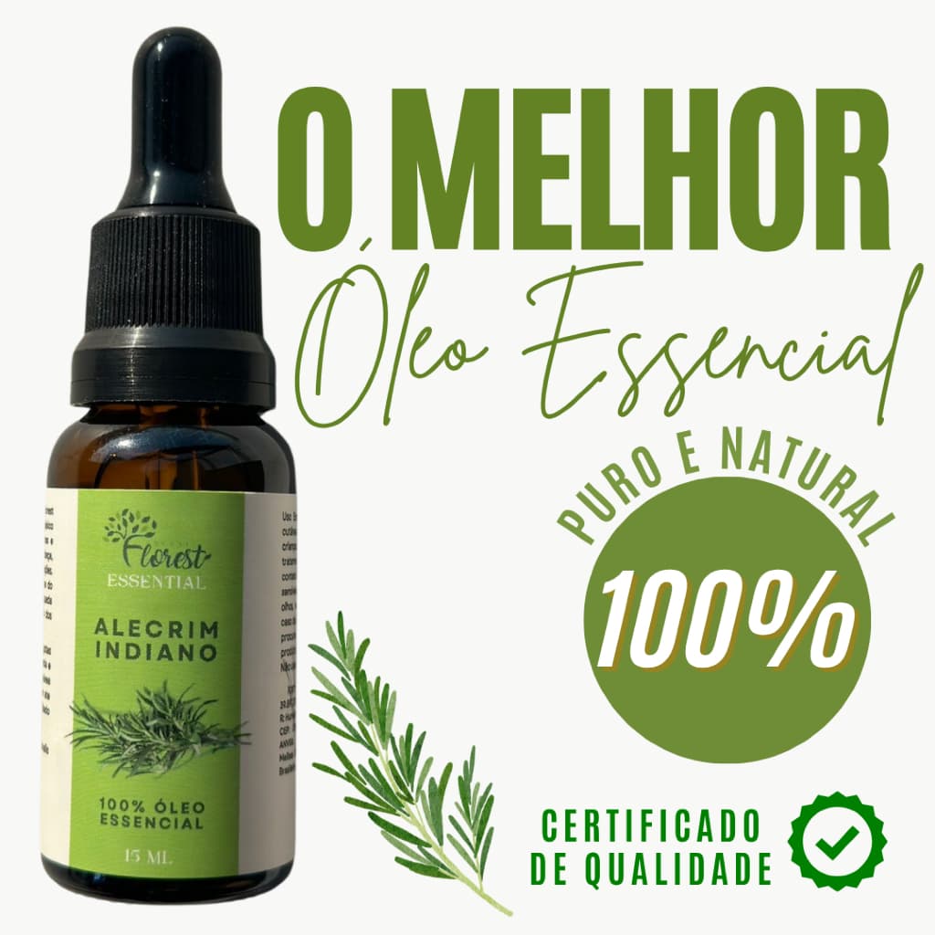 Óleo Essencial de Alecrim Indiano Conta Gotas