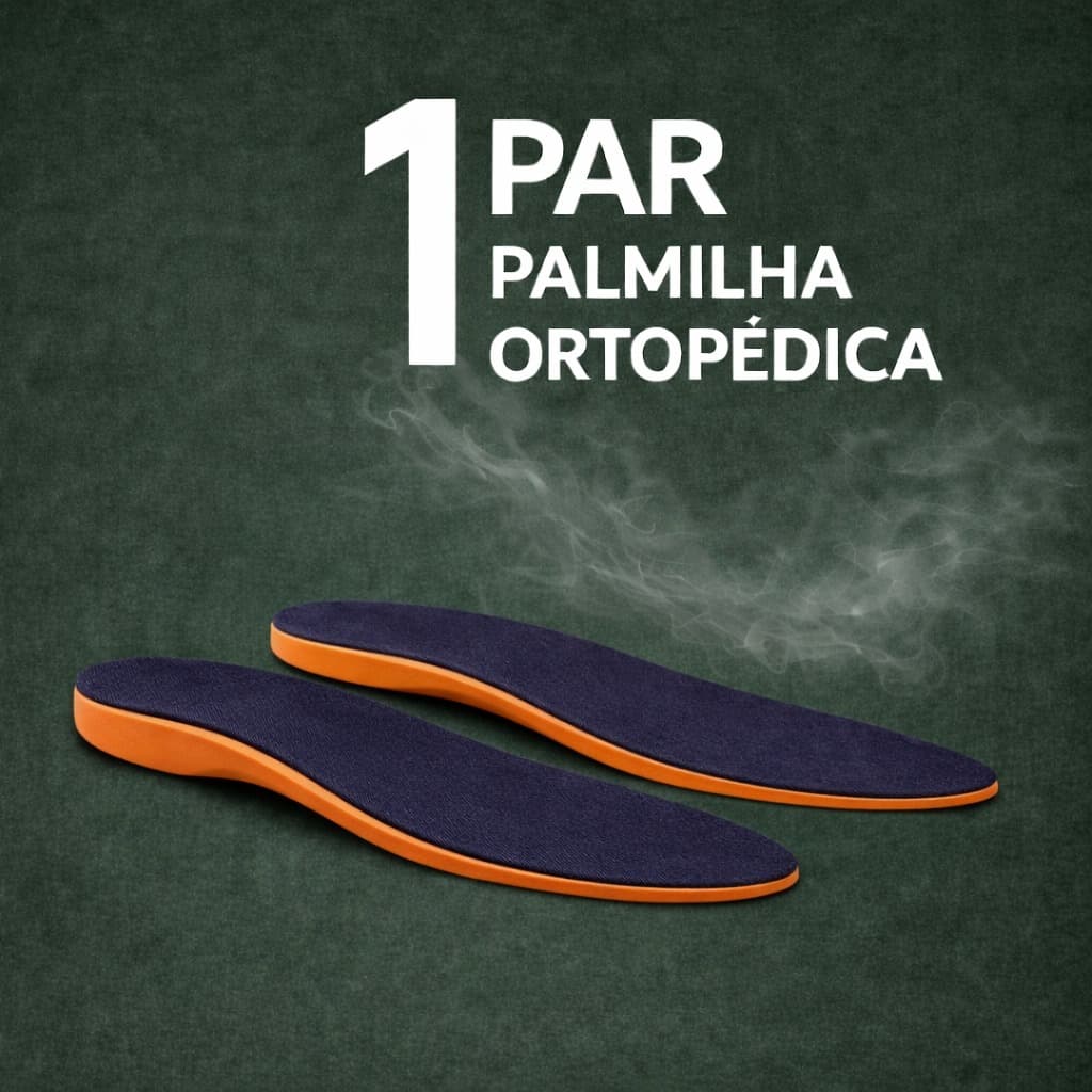 Palmilha PU Anatômica Fina Em Gel Conforto Dia a Dia Para Tênis Bota e Sapatos