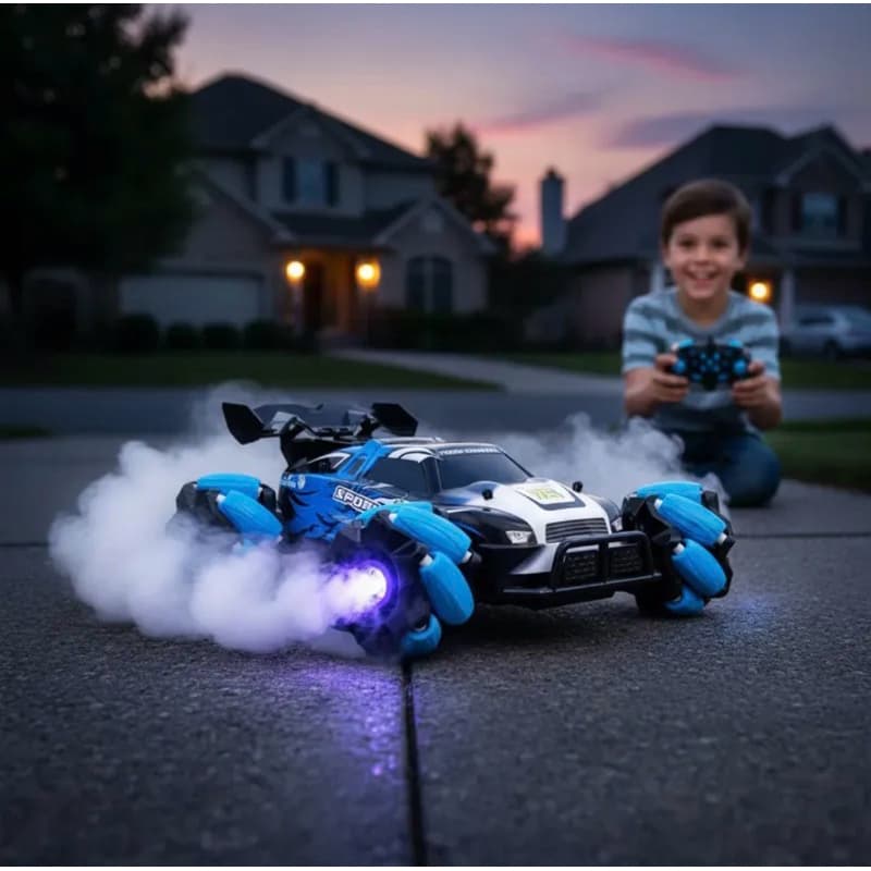 Carrinho Controle Remoto Acrobático Stunt Racing Drift Gira 360