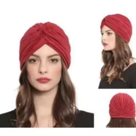 Turbante Feminino Indiano Elástico Fechado Estiloso
