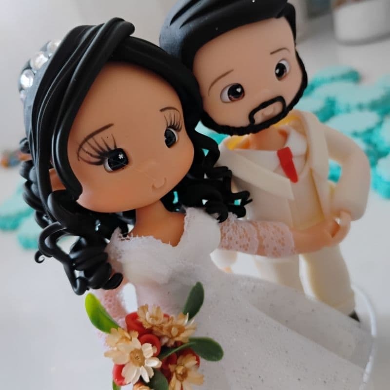 Noivinhos personalizados de Biscuit/ Noivinhos para casamento/ Noivinhos de Biscuit