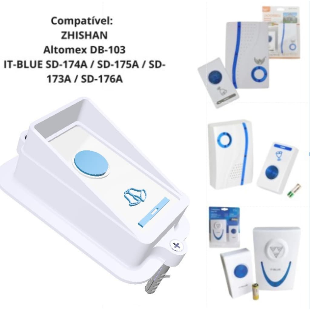 Proteção / Protetor Roubo Chuva Campainha Eletrônica S020 - ZHISHAN, BM-A153, BM-604,  IT-BLUE SD-174A, Altomex DB-103