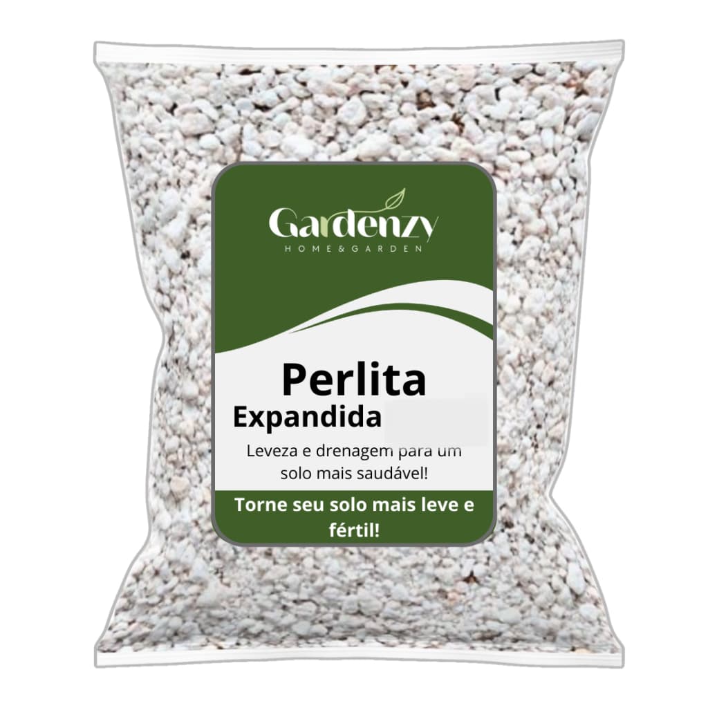 Perlita Expandida -  Substrato Leve, Drenagem e Aeração para Vasos e Jardinagem