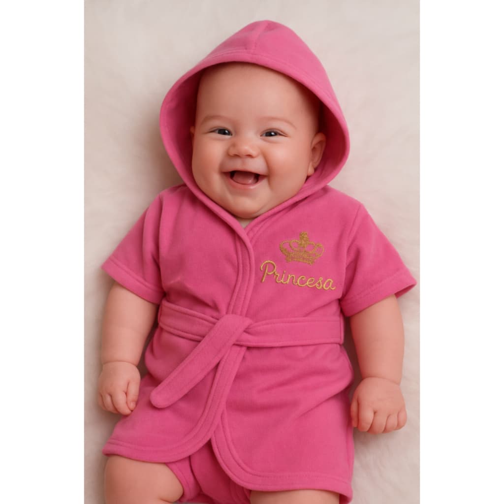 Roupão Bebê recém nascido Menino e Menina Roupão Baby Banho