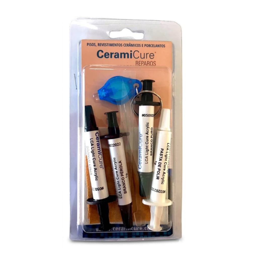 Kit Reparo para Pisos Cerâmicos, Porcelanatos e Revestimentos CeramiCure