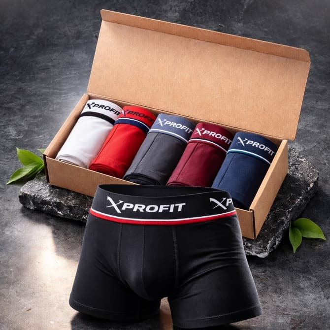 Kit com 3/5 Cuecas Box de ALGODÃO Adulta Antialergico