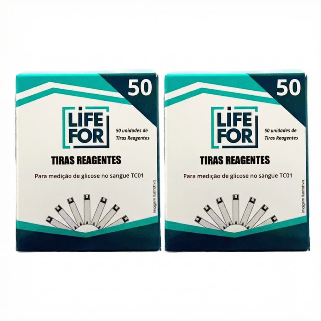 Tiras Reagentes De Glicemia Life For C/100 Unidades